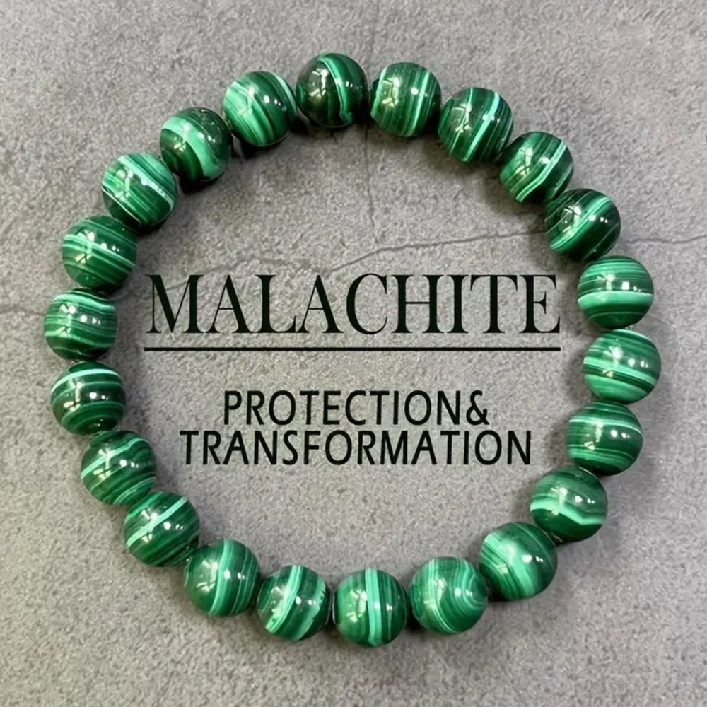 ✴️New✴️Green Malachite Beaded Bracelet (2/$15)